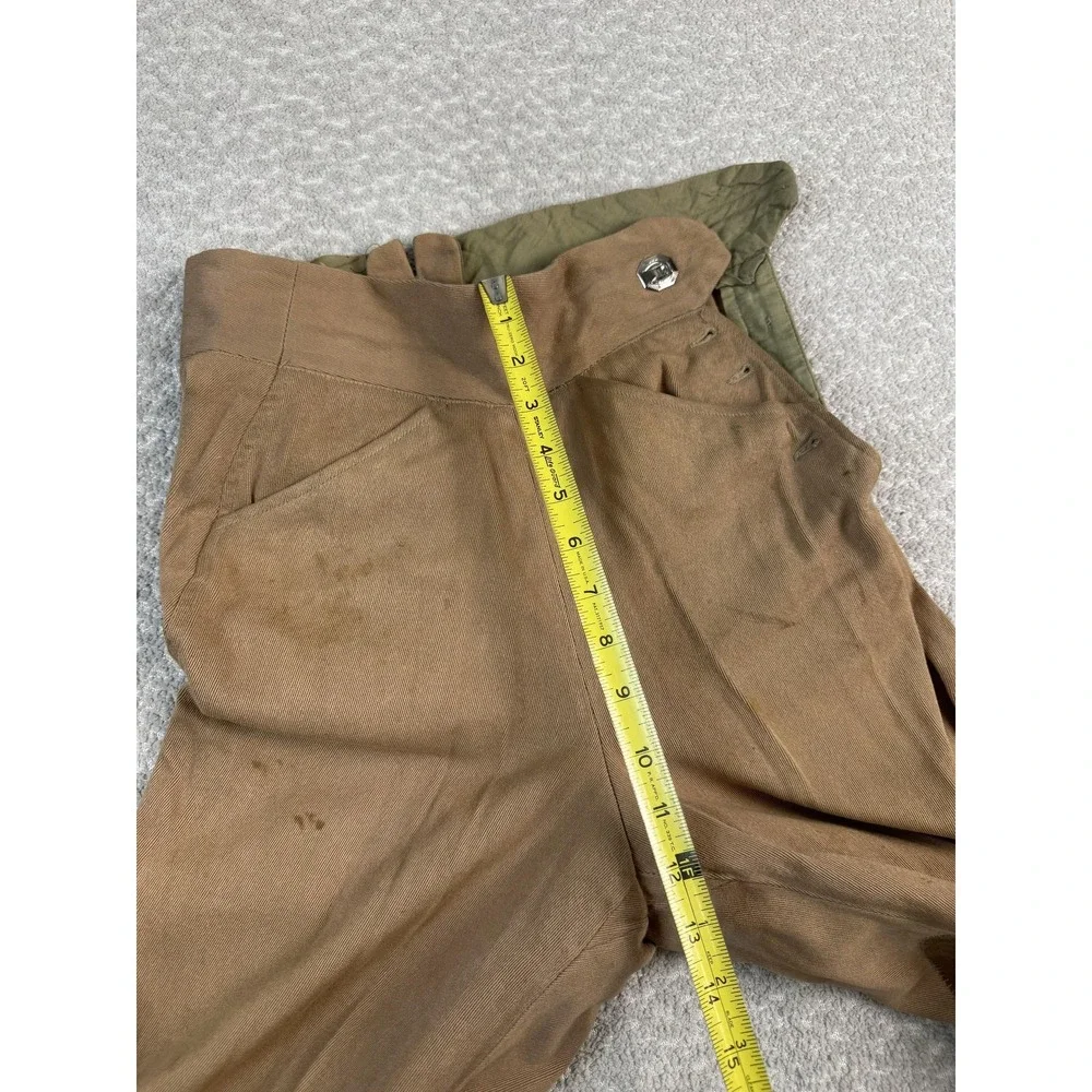 Vintage Over The Top Riding Togs Brown‎ Breeches Jodhpurs Suede Knee Patches